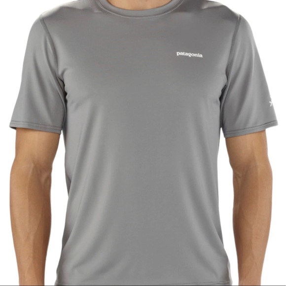 Patagonia Other - PATAGONIA MENS RO SUN T SHIRT SS GRAY/ORANGE ACCENTS TECHNICAL PERFORMANCE SHIRT